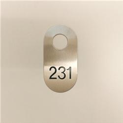Oval Numbered Scratch Plate