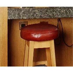 Upholstered Wooden Stool