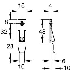 Keku Panel Clip - Hook-on