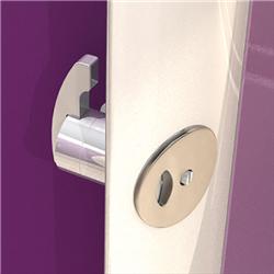 Toilet Cubicle Pilaster Lock - Inward Opening